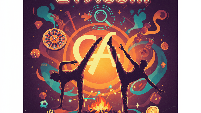 Lupa analisando um gráfico de risco financeiro